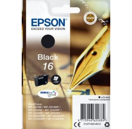EPSON ink čer Singlepack "Pero" Black 16 DURABrite Ultra Ink