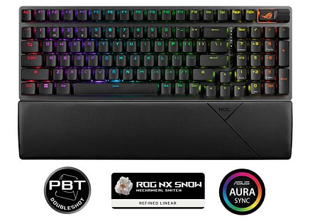 ASUS klávesnice ROG Strix Scope II 96 Wireless (ROG NX Snow) - CZ/SK