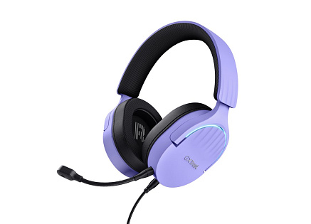TRUST Herní sluchátka GXT 490P FAYZO, USB, fialová