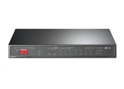 TP-Link CCTV switch TL-SG1210MP (8xGbE, 1xGbE uplink, 1xGbE/SFP combo uplink, 8x PoE+, 123W, fanless)