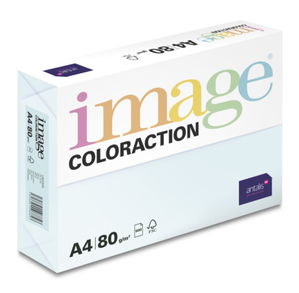 Antalis Papír Image Coloraction Lagoon - pastelově světle modrá (BL29) A4 (80g/500ks)