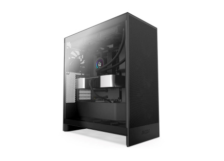 NZXT skříň H7 Flow edition / ATX / 3x 120 mm fan / USB-C / 2x USB / prosklená bočnice / mesh panel / černá