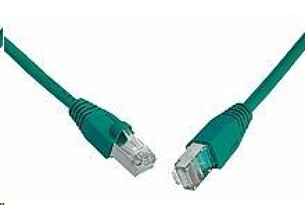 Solarix Patch kabel CAT5E SFTP PVC 20m zelený snag-proof C5E-315GR-20MB