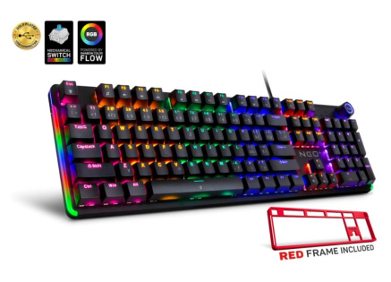 CONNECT IT Herní klávesnice NEO2 + Black, mechanická, USB, ARGB, CZ+SK, černá
