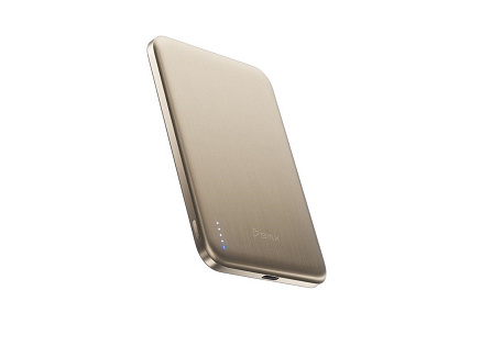 BMX SolidSafe™ Air Titanium 5K Qi2 Wireless Magnetic Power Bank, Gold