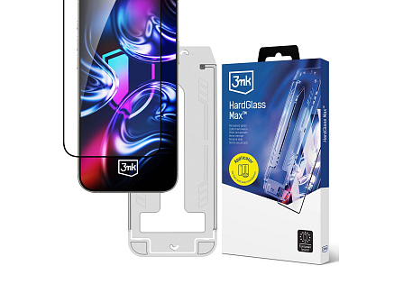 3mk tvrzené sklo HardGlass Max FrameFit pro Apple iPhone 15 Pro