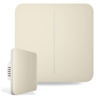 Ajax  SoloButton (2-gang) - Samostatné dvou tlačítko pro LightSwitch, slonová kost