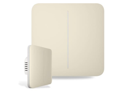 Ajax  SoloButton (2-gang) - Samostatné dvou tlačítko pro LightSwitch, slonová kost