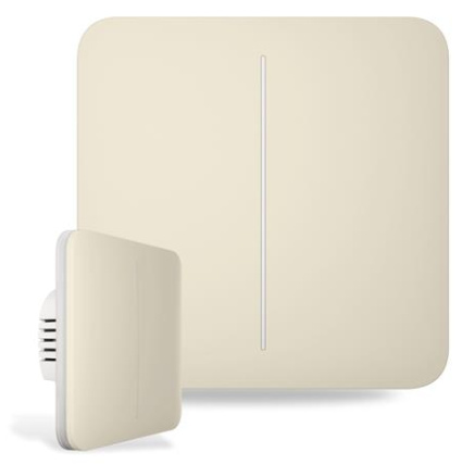 Ajax  SoloButton (2-gang) - Samostatné dvou tlačítko pro LightSwitch, slonová kost