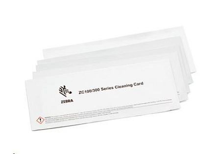 Zebra cleaning cards, 5 cards