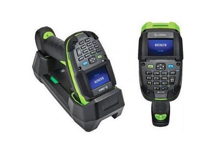 ROZBALENO - Zebra DS3678-KD, BT, 2D, HP, disp., FIPS, kit (USB), black, green