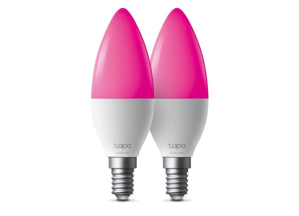 TP-Link Tapo L430C(2-pack) chytrá WiFi stmívatelná LED žárovka (barevná,2500K-6500K,470lm,2,4GHz,E14) TP-Link Tapo L430C(2-pack) chytrá WiFi stmívatelná LED žárovka (barevná,2500K-6500K,470lm,2,4GHz,E14)