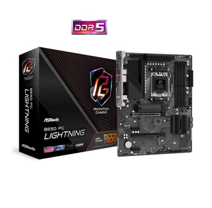 ASRock MB Sc AM5 B650 PG Lightning, AMD B650, 4xDDR5, 1xHDMI ASRock MB Sc AM5 B650 PG Lightning, AMD B650, 4xDDR5, 1xHDMI