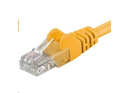 PREMIUMCORD Patch kabel UTP RJ45-RJ45 CAT5e 20m žlutá