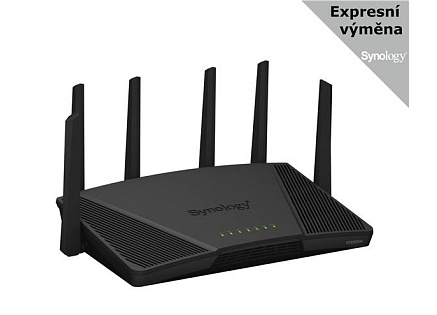 Synology RT6600ax MESH WiFi6 router (AX6000,2,4GHz/5GHz,3xGbELAN,1x2,5GbELAN,1xGbEWAN,1xUSB3.2)