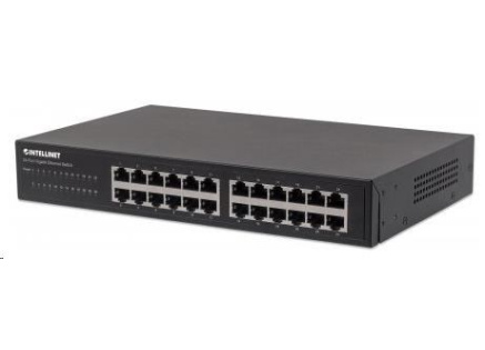 Intellinet 24-port Gigabit Ethernet Switch, 24x GbE, fanless