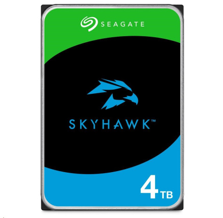 SEAGATE HDD 4TB SKYHAWK (SURVEILLANCE), 3.5", SATAIII, 5400 RPM, Cache 256MB, CMR