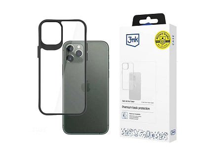 3mk ochranný kryt Satin Armor Case+ pro Apple iPhone 11 Pro, čirá