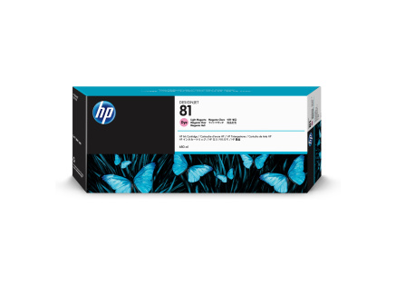 HP 81 Light Magenta DJ Ink Cart, 680 ml, C4935A