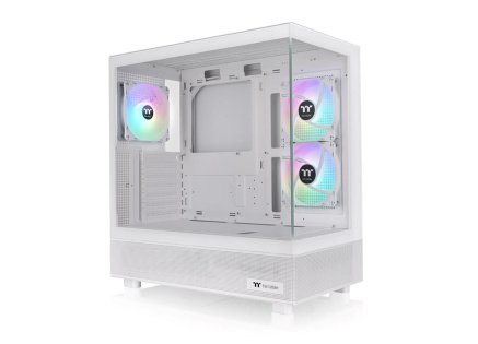 THERMALTAKE Case View 270 Plus TG ARGB, ATX, Průhledná bočnice, 3x 120mm ARGB Fan, bílá