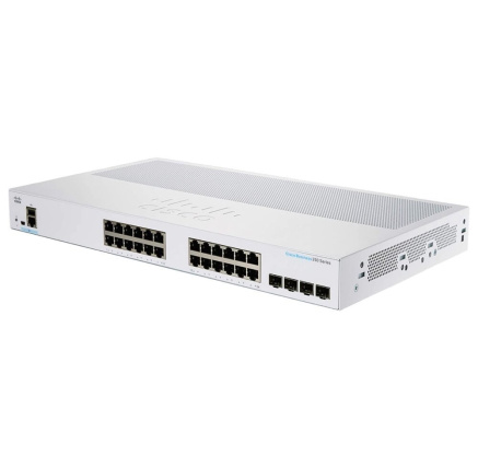 Cisco switch CBS250-24T-4X (24xGbE,4xSFP+,fanless) - REFRESH