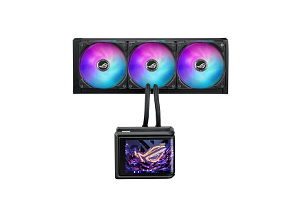 ASUS vodní chladič CPU AIO ROG RYUO IV SLC 360 ARGB, 3x120 mm, LGA1851, AM5, černá