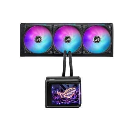 ASUS vodní chladič CPU AIO ROG RYUO IV SLC 360 ARGB, 3x120 mm, LGA1851, AM5, černá