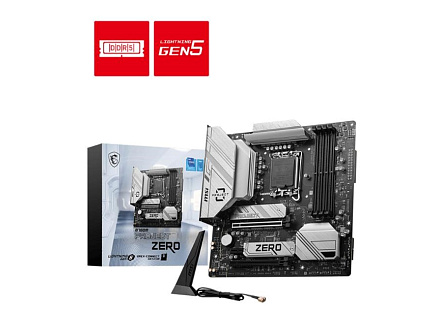 BAZAR - MSI MB Sc LGA1700 B760M PROJECT ZERO, Intel B760, 4xDDR5, 1xDP, 1xHDMI, WiFi, mATX - Po opravě (Bez příšlušenstv