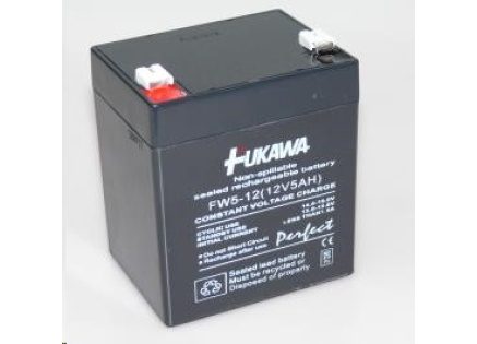 Baterie - FUKAWA FW 5-12 U (12V/5Ah - Faston 250), životnost 5let