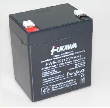 Baterie - FUKAWA FW 5-12 U (12V/5Ah - Faston 250), životnost 5let