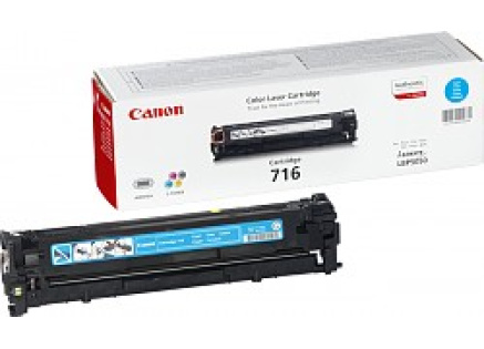 Canon TONER CRG-716C azurový, pro  LBP5050, LBP5050N, LBP5360, MF-8030Cn, MF-8040Cn, MF-8050Cn, MF-8080Cw (1500 str.)