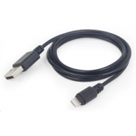 GEMBIRD USB 2.0 Lightning (IP5 a vyšší) nabíjecí a synchronizační kabel, 2m, černý