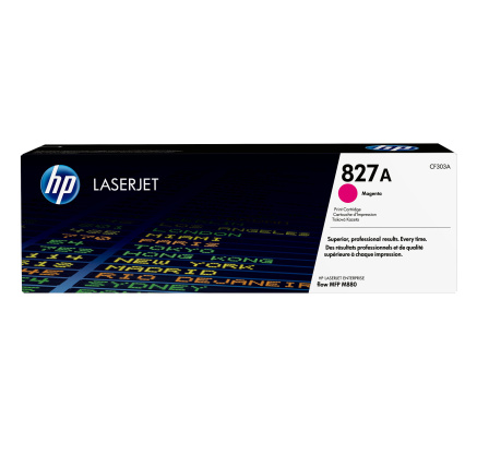 HP 827A Magenta LJ Toner Cart, CF303A (32,000 pages) HP 827A Magenta LJ Toner Cart, CF303A (32,000 pages)