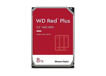 WD RED PLUS NAS WD80EFPX 8TB, SATA III 3.5", 256MB 5400RPM, 215MB/s, CMR