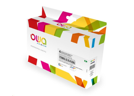 OWA Armor cartridge pro EPSON PACK 4 REMAN. T789 BCMY, 73ml/3x38ml, T789140/T789240/T789340/789440, CMYK