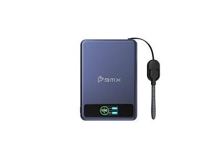 BMX SolidSafe™ 5K Solid-State Magnetic Power Bank, Blue BMX SolidSafe™ 5K Solid-State Magnetic Power Bank, Blue