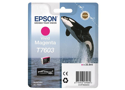 EPSON ink bar ULTRACHROME HD "Kosatka" - Vivid Magenta - T7603 (25,9 ml) EPSON ink bar ULTRACHROME HD "Kosatka" - Vivid Magenta - T7603 (25,9 ml)