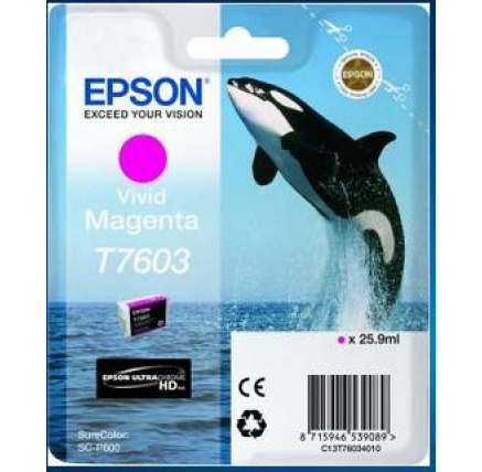 EPSON ink bar ULTRACHROME HD "Kosatka" - Vivid Magenta - T7603 (25,9 ml) EPSON ink bar ULTRACHROME HD "Kosatka" - Vivid Magenta - T7603 (25,9 ml)
