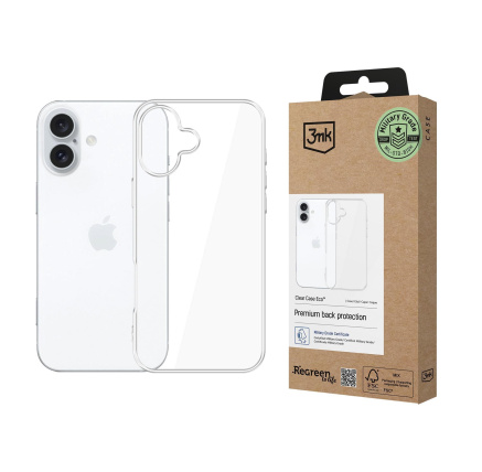3mk ochranný kryt Clear Case Eco pro Apple iPhone 16 Plus 3mk ochranný kryt Clear Case Eco pro Apple iPhone 16 Plus