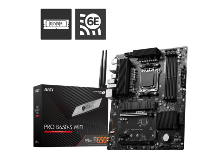 MSI MB Sc AM5 PRO B650-S WIFI, AMD B650, 4xDDR5, 1xDP, 1xHDMI, WI-FI MSI MB Sc AM5 PRO B650-S WIFI, AMD B650, 4xDDR5, 1xDP, 1xHDMI, WI-FI