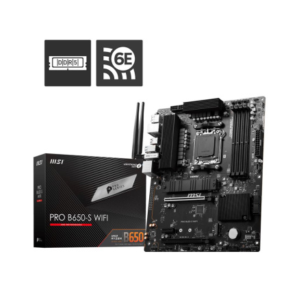 MSI MB Sc AM5 PRO B650-S WIFI, AMD B650, 4xDDR5, 1xDP, 1xHDMI, WI-FI