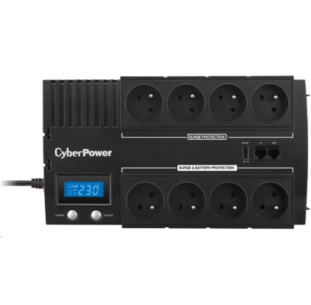 CyberPower BRICs Series II SOHO LCD UPS 700VA/420W, české zásuvky