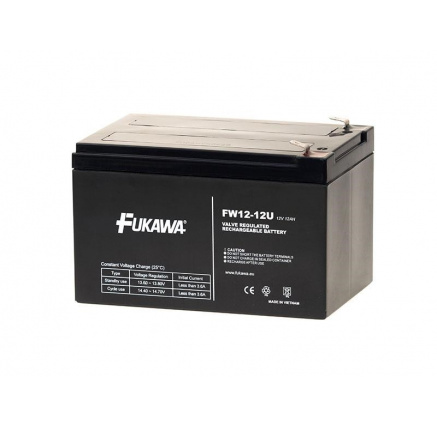 Baterie - FUKAWA FW 12-12 U (12V/12Ah - Faston 250), životnost 5let Baterie - FUKAWA FW 12-12 U (12V/12Ah - Faston 250), životnost 5let