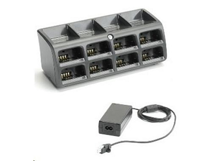 Zebra 8-baterie nabíječka