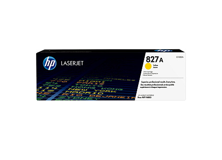 HP 827A Yellow LJ Toner Cart, CF302A (32,000 pages)