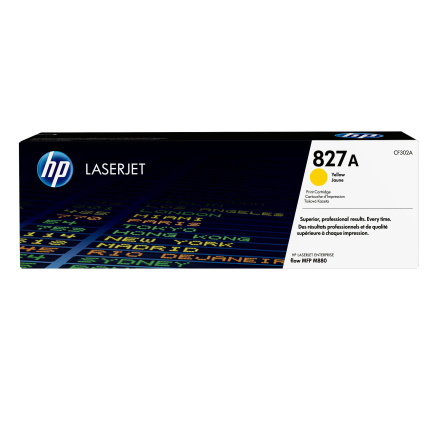 HP 827A Yellow LJ Toner Cart, CF302A (32,000 pages) HP 827A Yellow LJ Toner Cart, CF302A (32,000 pages)