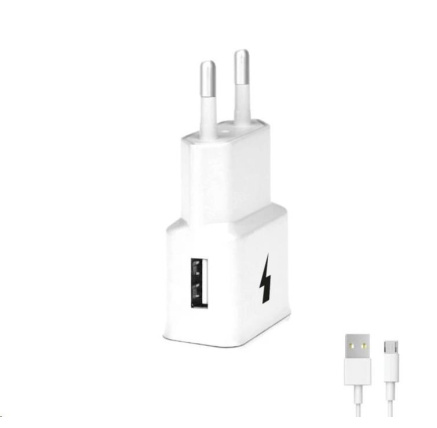 WG - Síťová nabíječka 1x USB-A, Quick Charge 3.0, 5V-9V-12V + kabel USB-A na Micro USB, white WG - Síťová nabíječka 1x USB-A, Quick Charge 3.0, 5V-9V-12V + kabel USB-A na Micro USB, white