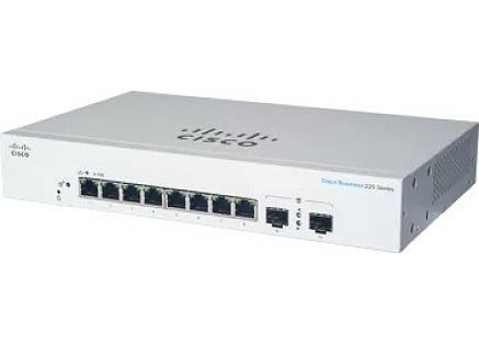 Cisco switch CBS220-8T-E-2G (8xGbE,2xSFP,fanless)