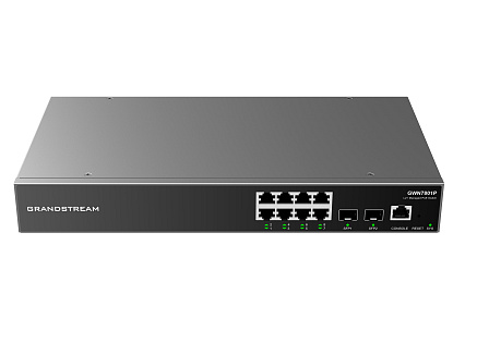 Grandstream GWN7801P Layer 2+ Managed Network PoE Switch  8 portů / 2 SFP
