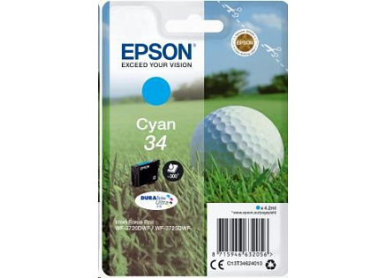 EPSON ink bar Singlepack "Golf" Cyan 34 DURABrite Ultra Ink 4,2 ml